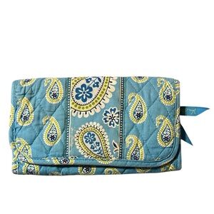 Vera Bradley Blue and Yellow Paisley Wallet